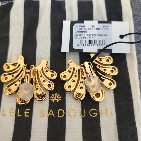 LELE SADOUGHI Crystal Lele Button Earrings - Picture 3 of 6